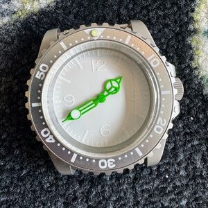 Seiko SKX-007 Dive Watch with Green+ White